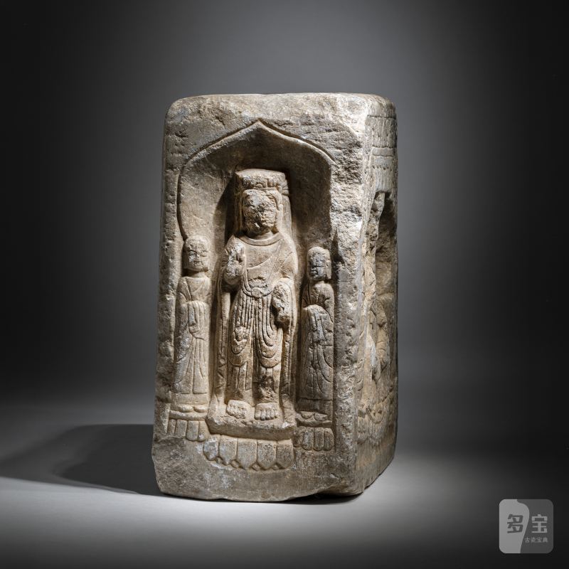 A MARBLE PILLAR DEPICTING VARIOUS BUDDHIST FIGURES - 图4